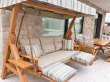 Şık ve Dayanıklı Salıncak Bahçe, balkon ve teraslar için ideal.